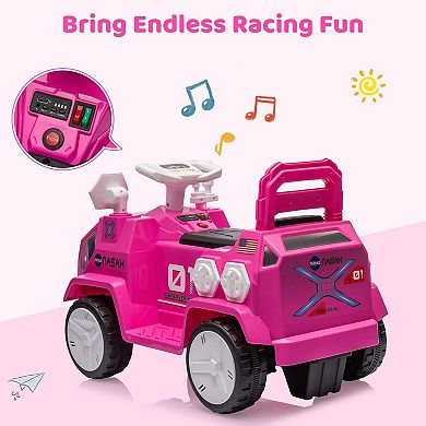 6V Kids Ride On ATV Quad, Electric Mini Vehicle w/Forward & Reverse, Rear Wheeler Motorized