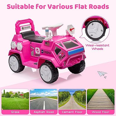 6V Kids Ride On ATV Quad, Electric Mini Vehicle w/Forward & Reverse, Rear Wheeler Motorized