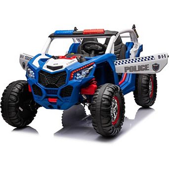 24V 2-Seater Kids UTV, 4WD Ride On Car w/Remote, 4×75W Motors, Suspension, Music & LED Lights