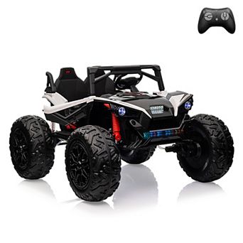 24V 2-Seater Ride On UTV with Remote Control, 10AH Battery, 400W Motors, LED Lights, Music, Horn