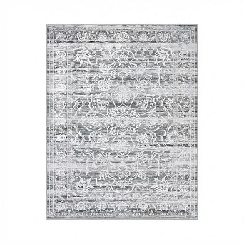 Floral Vintage Boho Area Rug Large, Soft Non Slip Machine Washable, Living Room Bedroom Carpet