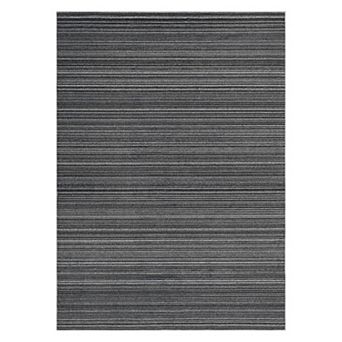 ANIXOL Washable Area Rug Runner Soft Geometric Stripe Non-Slip Low Pile Mat