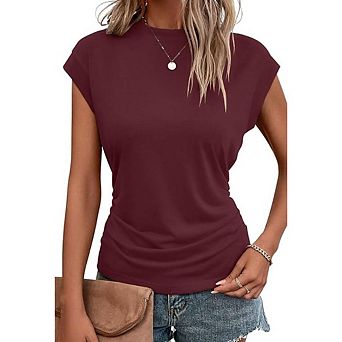 Business Casual Cap Sleeve Top