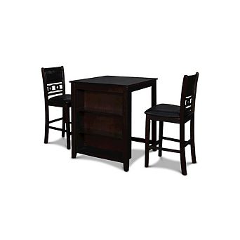 New Classic Furniture Gia 3 pc 30 Wood Storage Counter Set