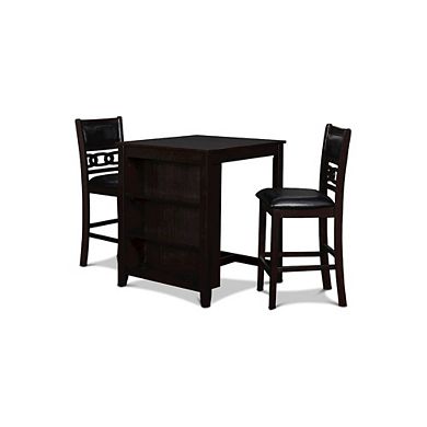 New Classic Furniture Gia 3-Piece 30 Wood Storage Counter Set
