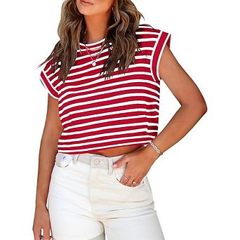 Cropped Dolman Sleeve Basic Tee