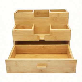 Desk Organizer with Drawer for Pens Office Storage 3 tier