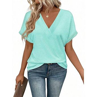 V Neck Beach Vacation Tee