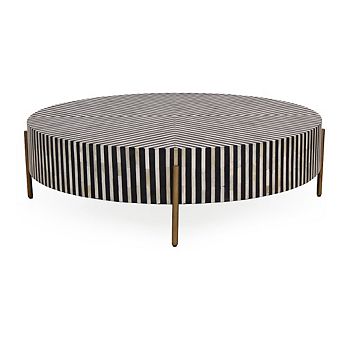 Moe's Home Collection Chameau Coffee Table Black and White