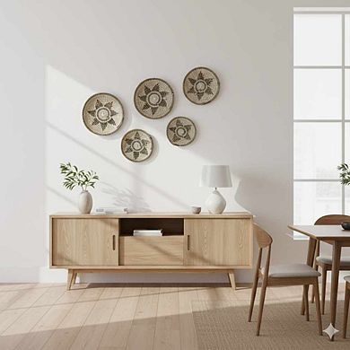 Rustic Kansgrass Wall Mat (Set Of 5)