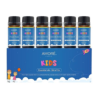6-Piece Natural Aromatherapy Kids Safe Essential Oils Set