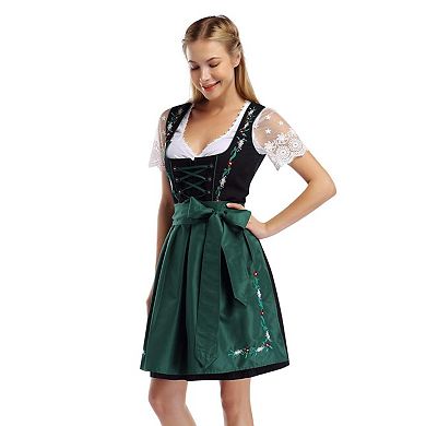 Women's 2 Pieces Short Sleeve Dress Traditional Costumes for Carnival