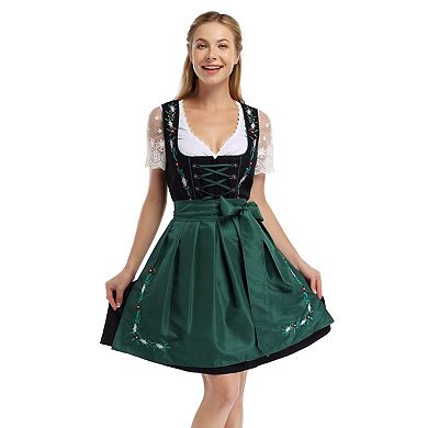 Women's 2 Pieces Short Sleeve Dress Traditional Costumes for Carnival