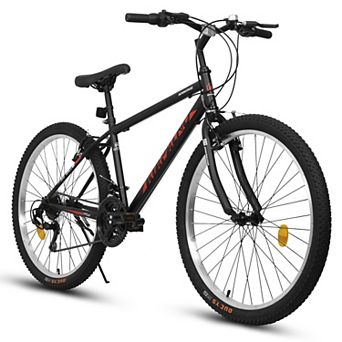 26 Inch Carbon Steel Frame Mountain Bike 21-Speed Dual V-Brake Adult and Teens Bicycle for Mountain