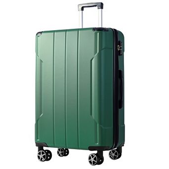 Expandable 28-inch Hardshell Checked Luggage Lightweight Durable ABS Suitcases with Double Wheels