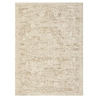 FairOnly Distressed Oriental Area Rug Washable Low Pile Non Slip Vintage Rug for Dining Room Kitchen