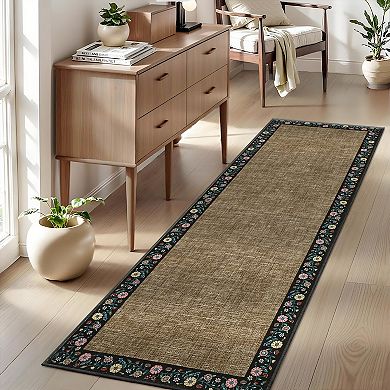 Modern Area Rug Machine Washable Non Shedding Stain Resistant Floor Cover for Living Room Laundry