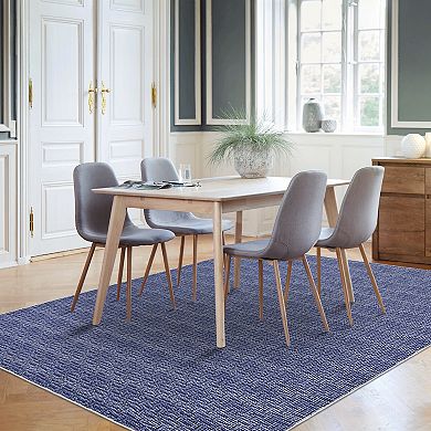 FairOnly Modern Machine Washable Area Rug Ultra Thin Stain Resistant Non Slip Rug for Living Room
