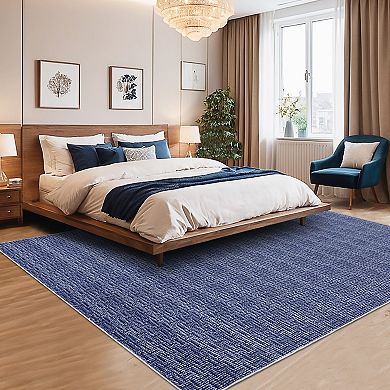 FairOnly Modern Machine Washable Area Rug Ultra Thin Stain Resistant Non Slip Rug for Living Room