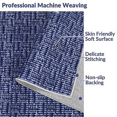 FairOnly Modern Machine Washable Area Rug Ultra Thin Stain Resistant Non Slip Rug for Living Room