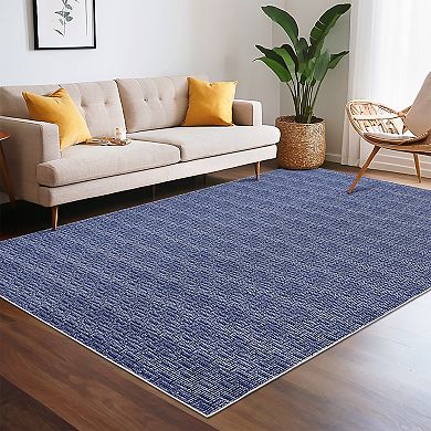 FairOnly Modern Machine Washable Area Rug Ultra Thin Stain Resistant Non Slip Rug for Living Room