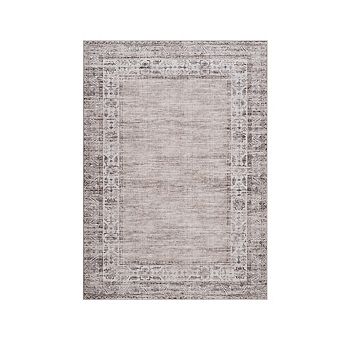 Distressed Area Rug Machine Washable Vacuum Clean Ultra Thin Stain Resistant Carpet for Bedroom