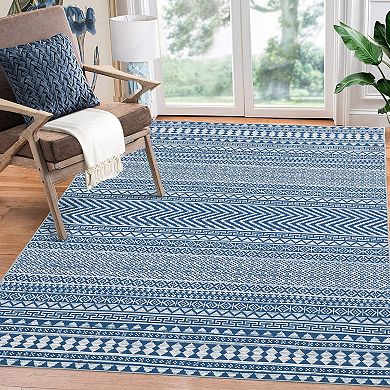 Boho Area Rug Low Pile Pet Friendly Non Slip Foldable Vacuum Clean Carpet for Kid's Room Playroom