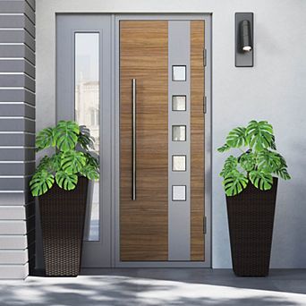 Costway 30” Tall Flower Pot Set of 2 Planter Pots with Open-ended Base & Non-woven Soil Bag