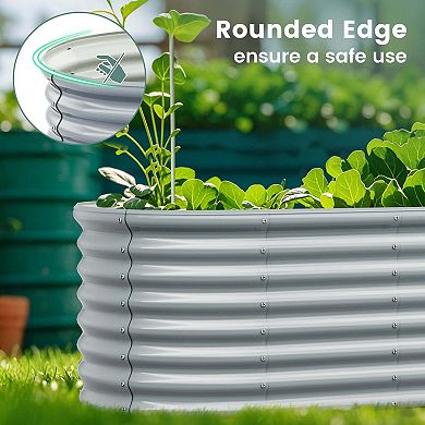 Costway Raised Garden Bed Kit Planter Raised Garden Boxes Outdoor 65" x 32" x 24"