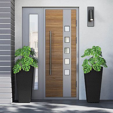 Costway 30" Tall Flower Pot Set of 2 Modern Decorative Planter Pots with Open-ended Base