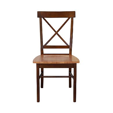 2-pc. X-Back Dining Chair Set