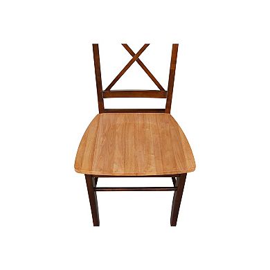 2-pc. X-Back Dining Chair Set