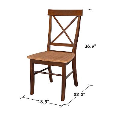2-pc. X-Back Dining Chair Set