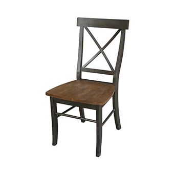 International Concepts X-Back Dining Chair 2 pc Set