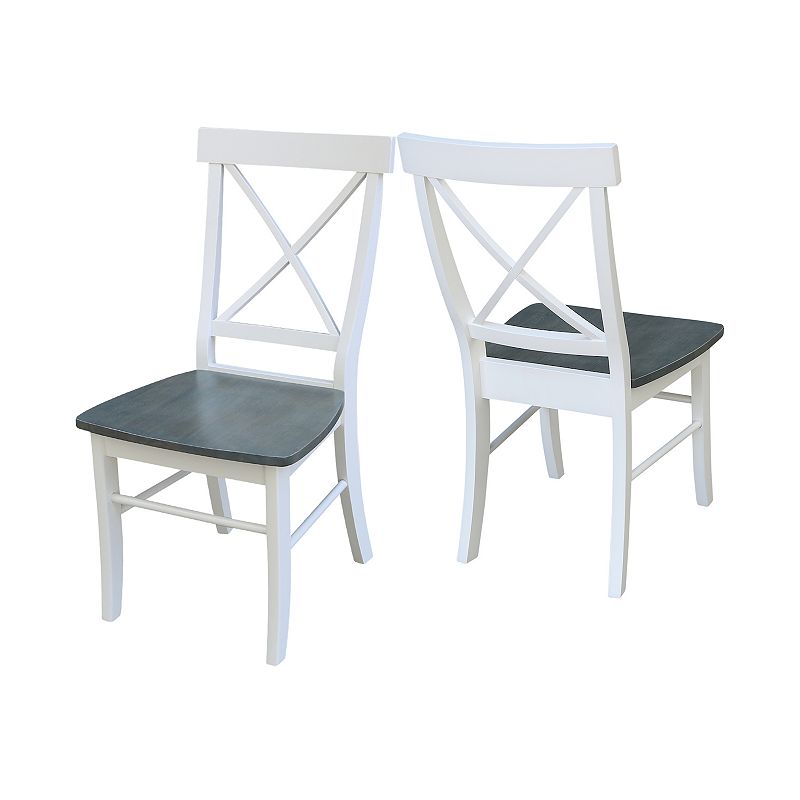 International Concepts X-Back Dining Chair 2-piece Set, White