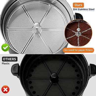 Commercial Coffee Maker Large Capacity Double Wall Stainless Steel for Catering