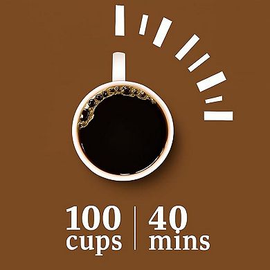 Commercial Coffee Maker 100 Cup Fast Brew Stainless Steel Keep Warm