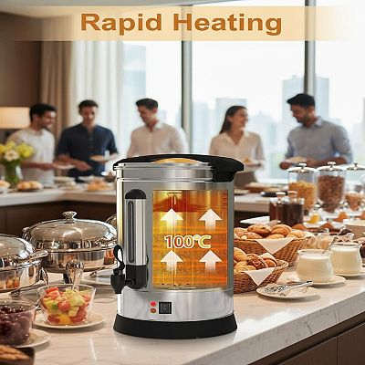 Commercial Coffee Maker 100 Cup Fast Brew Stainless Steel Keep Warm