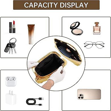 Woven Texture PU Leather,Women's Handbags with Chain,Black Evening Bag,Woven Texture Crossbody Bag