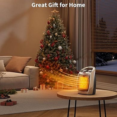 Greenhouse Heater - Handle Indoor Portable Electric Heaters, 2 Speed Adjustable PTC Fast Heating Cer