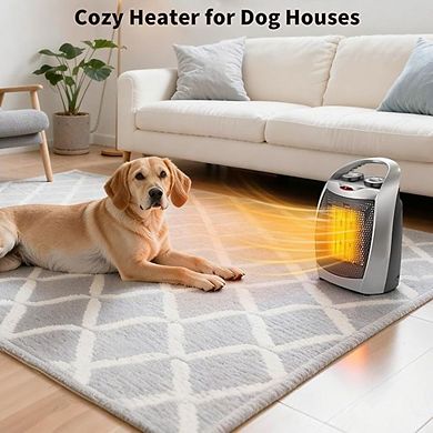 Greenhouse Heater - Handle Indoor Portable Electric Heaters, 2 Speed Adjustable PTC Fast Heating Cer