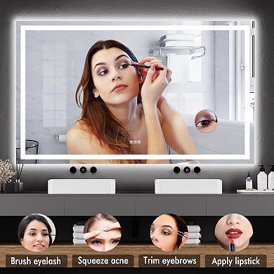 ActiveTrail 60X36 LED Bathroom Vanity Mirror with Dimmable Dual Front & Back Lights