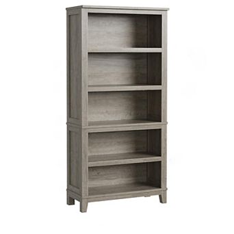 Farmhouse Bookcase with Adjustable Shelves 5 tier Tall Bookshelf for Living Room Office Library