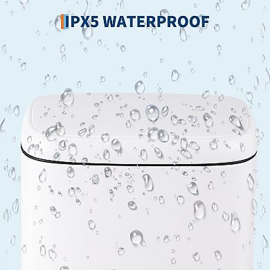 12L Stainless Steel Trash Can with Soft Close Lid, Step Pedal, Removable Inner Bucket