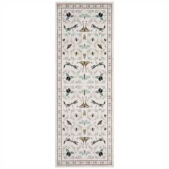 Machine Washable Soft Area Rugs for Living Room, Low Pile Non Slip Bedroom Rug Under Bed Ultra-Thin