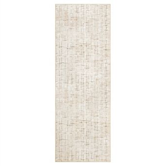Washable Rug for Living Room Non-Slip Modern Abstract Area Rug Stain Resistant Large Bedroom Rug