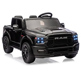 ANIXOL Licensed RAM 2500 24V Kids Ride-On Truck, 2-Seater, Parent Remote, LED, Suspension