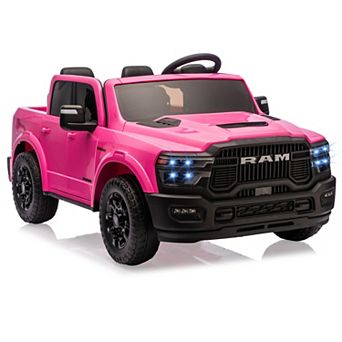 ANIXOL Licensed RAM 2500 24V Kids Ride-On Truck, 2-Seater, Parent Remote, LED, Suspension