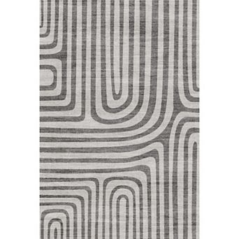 Area Rugs for Living Room, Abstract Modern Washable Rugs, Non-Slip Low-Pile Soft Floor Carpet