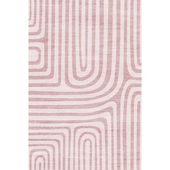 Area Rugs for Living Room, Abstract Modern Washable Rugs, Non-Slip Low-Pile Soft Floor Carpet